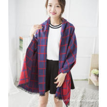 Woman scarf fashion plaid women scarf thickened lady korean scarf